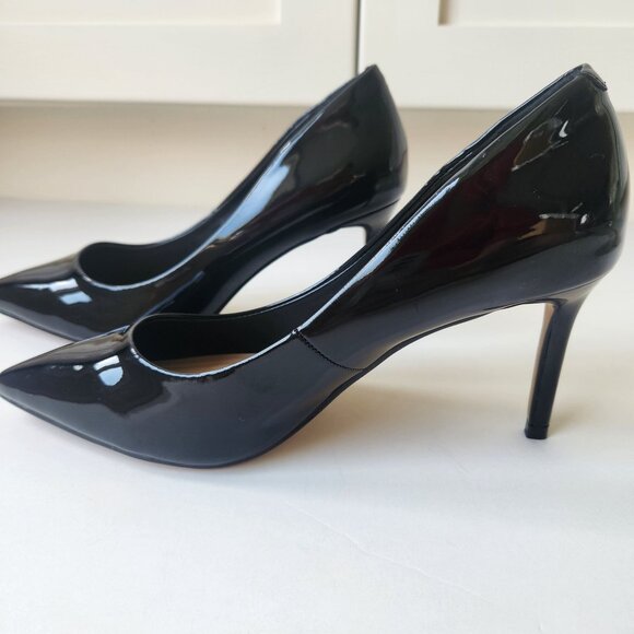Jenn Ardor Shoes - Jenn Ardor Comfortable Stiletto Pumps Black Patent High Heels Office Siren Sexy